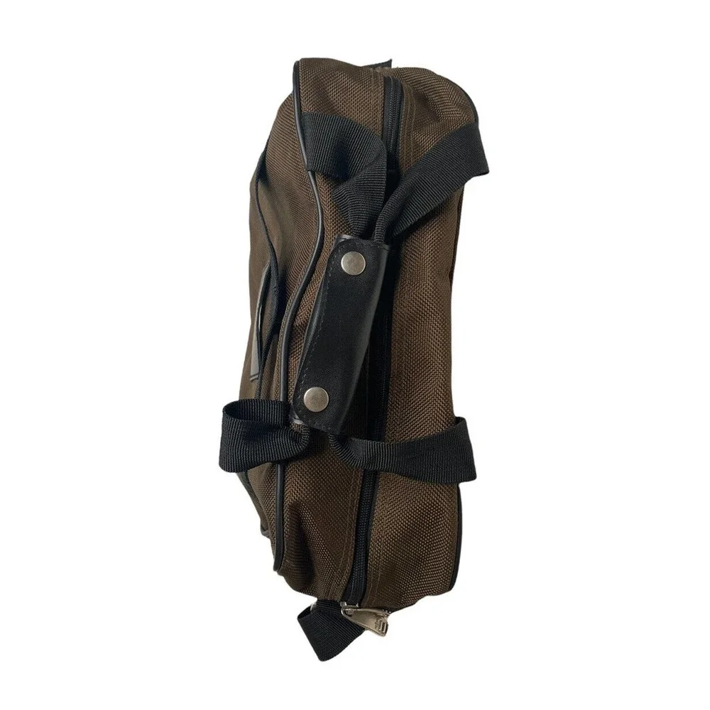 Dockers Duffle Bag Carry-On Travel Overnight Weekend Brown Trolley Sleeve Strap
